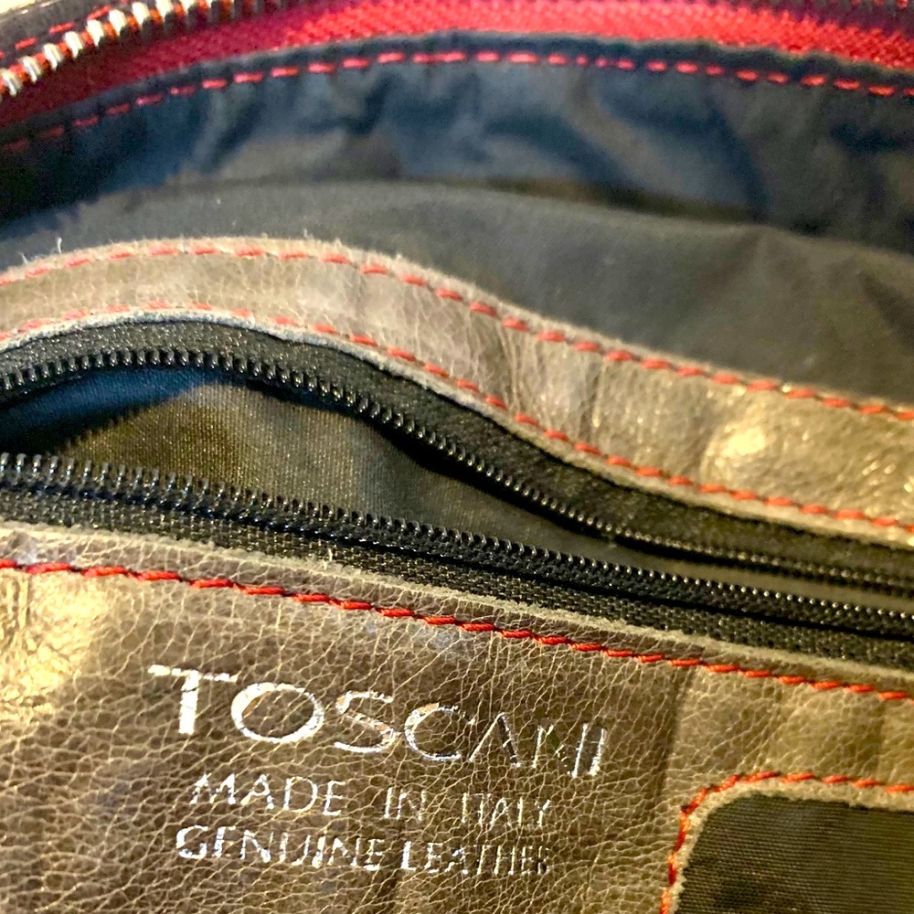 Genuine Toscani Grey Italian Leather Purse Gem